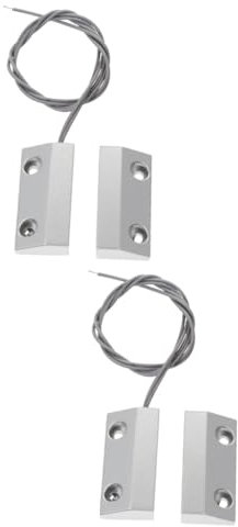 Tofficu 2sets Door Alarm Detector Window Magnetic Alarms Gate Sensor Magnetic Contact Access Control System
