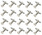 AMSLSIU 20 Stück runde Messing Manschettenknopf Fassung, individueller Stil mit exquisiter Handwerkskunst, Haltbarkeit, Kupfer Rohling, Manschettenknopf Harz