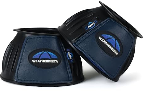 WeatherBeeta Tough-Tec Prime Rubber Bell Boots, Black/Navy, Medium