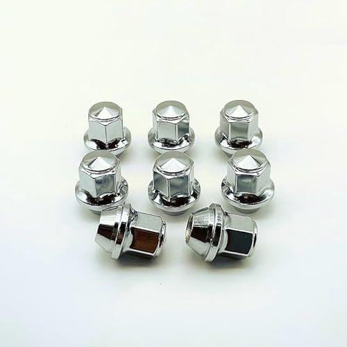 Alloy Wheel Nuts for Ford Fiesta, M12x1.5 Alloy, Focus Kuga, 19mm Hex, Strengthened Solid Car Wheel Nuts 1366029 1454051 Compatible with Ford Fiesta Focus Mondeo Fusion