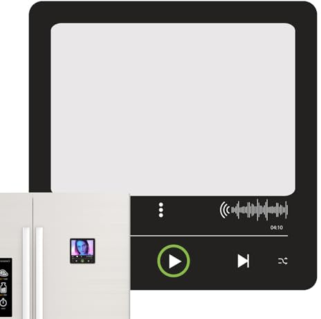 Musikmagnete Für Kühlschrank,Digital Acryl USB Musik Foto Rahmen - Deko Accessoires Für Valentinstag Hochzeit Reise Halloween Geburtstag Fenster Papa