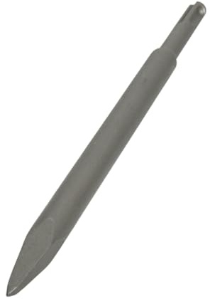 SDS Plus Chisel Set – Precision Chromium-Vanadium Steel for Concrete, Brick & Masonry – Flat, Pointed & Gouge Options – 250mm Rotary Hammer Attachment (Pointed Chisel – 4x14x250mm)