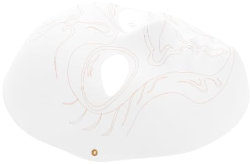 PACKOVE Masque en Papier Mâché Blanc Vierge pour Garçon et Filles et Adultes, Facile à Décorer, Design Inspiré des Masques D'opéra Traditionnels Chinois, pour Décoration de Fête Halloween