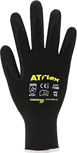 ASATEX Nitril-Handschuh F099, schwarz, Gr. 8 (12 Paar)