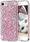 OKZone Cover iPhone 8,Custodia iPhone 7 Custodia Lucciante con Brillantini Glitters Ultra Sottile Designer Case Cover per Apple iPhone 7 / iPhone 8 4.7 Pollici (Rosa)