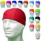 Gorros de natación Profesionales de Licra hipoalergénico sin látex ni Silicona – Gorro de Piscina Unisex - Acquagym para Adultos y jóvenes - Cantidad 1-20 - 50 Piezas (Cantidad 1 Pieza, Rojo)