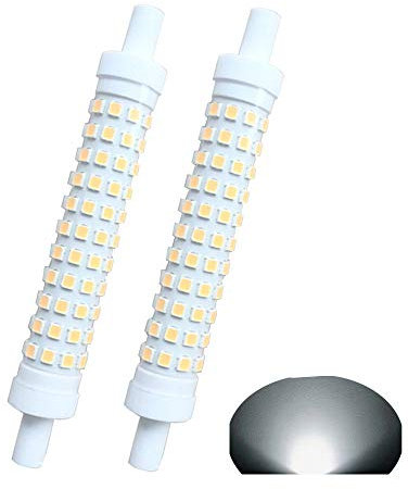 R7s LED-Scheinwerfer, 118 mm, dimmbar, 10 W, J118, 100 W, Halogen-Ersatzlampen, Tageslicht, 6000 K, 120 V, 1000 lm, doppelseitig, Typ J, 118 cm, keramik, R7s, 10W