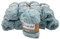 YarnArt Mink 10 x 50 Gramm Plüschgarn, Fransengarn, 500 Gramm Paket Wolle (Blau- grau 348)