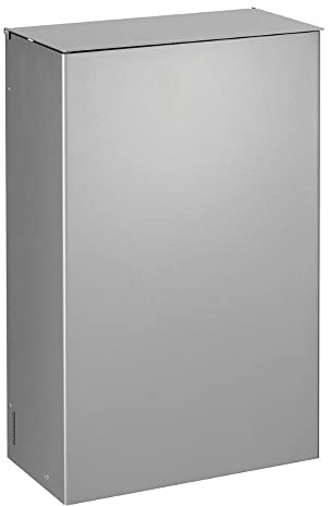 Poubelle murale Stella avec étrier - 10l - gris métal - RAL 9006