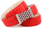 Anthoni Crown Damen Ledergürtel Gürtel, Rot, 80