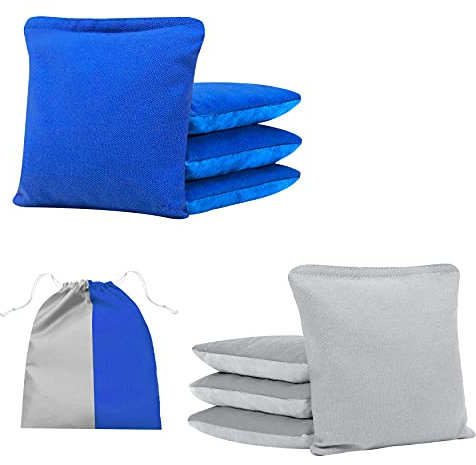 JST GAMEZ Cornhole Bags Heckklappen-Serie – doppelseitige Slick and Stick Seitentaschen für Cornhole Spiele – inklusive Tragetasche