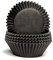 Miss Bakery's House® Papierbackförmchen - Standard - Schwarz - 75 Stück - Ø 5 cm x 3 cm - backfest - für Muffins und Cupcakes - zum Mitbacken im Ofen