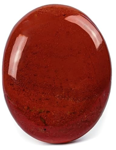 Eusice Jaspe Rouge Pierre Naturelle, Cristal Thérapeutique Lithothérapie, Galet de Vitalité & Sensualité, Bien-être, Méditation, Reiki, 100% Artisanal & Fait-Main, Pierre de Paume Grand Format