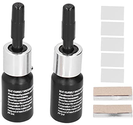 2ML Auto-Windschutzscheiben-Riss-Reparatur-Flüssigkeit, Windschutzscheiben-Reparatur-Harz-Kit, Auto-Cracked-Glas-Reparatur-Kit, DIY-Fensterreparaturflüssigkeit für Auto-Glasriss-Krater(Two outfits)