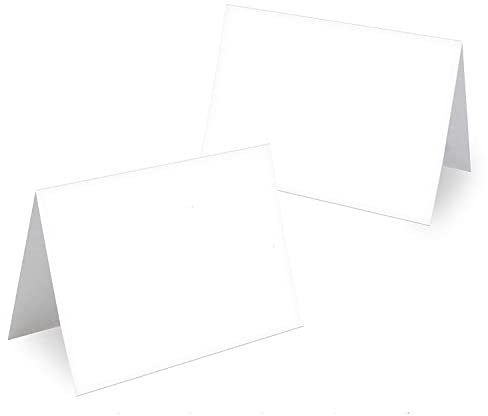 Tischkarten Blanko Hochzeit Geburtstag DIN A7 - Design Platzkarten zum Beschriften in vielen verschiedenen Designs (50x Stück, Blanko)