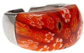 Essence Bijoux | Anillo en Plata de ley 925 con diseño Murano Rubí