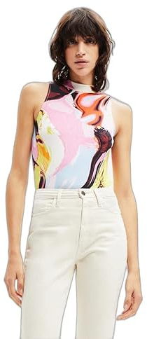 Desigual Women's Body Blouse, Material Finishes, L