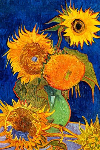 Vincent Van Gogh Vase with Five Sunflowers Notebook: Van Gogh Blank Lined Journal