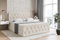 ALTDECOR Boxspringbett mit Matratze und Lattenrost, Boxbett, Fußteil, Topper, Polsterbett mit Bettkasten, Bett mit Stauraum H3-Matratze, Doppelbett, Springboxbett - Amay - 180x200 Beige Samt