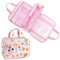 Lychii Trousse de Toilette, Imperméable Trousse de Maquillage, Grande Sac de Toilette, Vanity de Voyage pour Femme & Fille - Floral