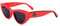 Sonnenbrillen Moncler ML0258 66A SHINY RED 53/18/ WOMAN