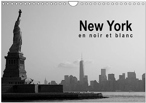 New York en noir et blanc (Wandkalender 2024 DIN A4 quer), CALVENDO Monatskalender: À la découverte de New York