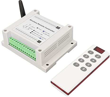 12V Fernschalter 8Ch 10A Relais Abs 8 Kanal Relais 8Ch 10A Dc 12V 36V Lampensteuerung Funkschalter Relaismodul mit Fernbedienung