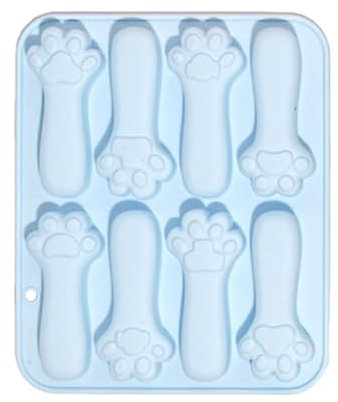 Moule à fondant en silicone à 8 cavités - En forme de griffe de chat - Décoration de gâteau - Moule à biscuits - Moule à chocolat - Bricolage - Artisanat - Silicone - Complément alimentaire -