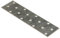 vidaXL Placas Perforadas 60 uds, Escuadras Rectas, Placas de Unión Plana, Soportes Conectores Planos, Acero Galvanizado 2 mm 160X40 mm