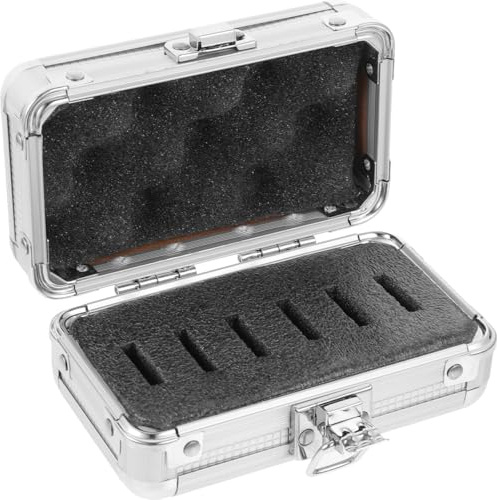 OSALADI Box Filter Box Aluminum Telescope Filter Case with Foam for Eyepieces Telescope Filter Storage Telescope Filter Container Telescope Filter Holder Camera Stand Iron Shell Hard