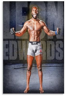 GOORAL Leon Edwards Poster, Wandkunst, Rollen, Leinwand, Gemälde, Bild, Wohnzimmerdekoration, Zuhause, 20 x 30 cm