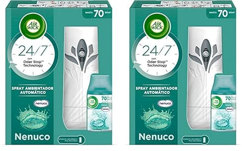 Air Wick Freshmatic Aparato y Recambio de Ambientador Spray Automático, Aroma a Nenuco (Paquete de 2)