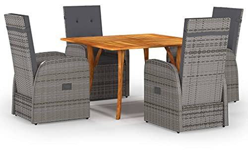 ULUYYUC Ombrellone con Palo, Ombrellone Esterno Ombrellone Piccolo Ombrellone Giardino Ombrellone Mare Adatto per Bar Giardino Balcone Terrazzo in Acciaio 180 cm Grigio Talpa