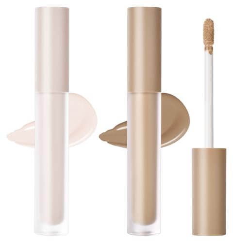 Makeup Highlighter & Konturenstift, Liquid Schimmernder Contouring Stick mit zwei Enden, Highlighter und Bronzer Stick Formt und Hellt Auf, Universal Contour Stick Verblendbar & Vegan