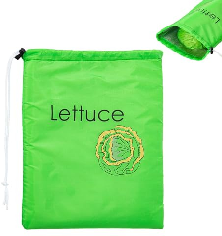 Banana & Lettuce Bag, Banana Bags For Fridge, Reusable Banana Storage Bag, Keep Freshs Drawstring Storage Bag, Washable Fridge Fruit Bag, Prevents Odor For Fruits And Vegetables, 28x39cm