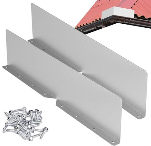 Gutter protection: rainwater bypass plate, gutter overflow protection | rain inverter for downspout, rain gutter protection