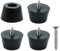 4pcs Rubber Feet Bumper Furniture Table Amplifier Speaker Cabinet Floor Protector Desk Printer Leg Pads with Screws, D24x20xH15mm