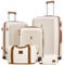 Joyway Kofferset 5tlg Hartschale Leicht PP mit 4 Rollen und TSA-Schloss Der Gepäcksets Enthält 1 Reisetasche und 1 Kulturbeutel