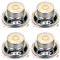 QUARKZMAN 2pz 10W 8 Ohm Altoparlanti Piccoli Guscio in Metallo Quadrato Altoparlante Interno Micro Anti-Magnetico per Altoparlanti Mini DVD EVD Multimedia Mobile Portatile