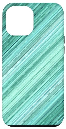 Teal striped pattern Case for iPhone 12 Pro Max