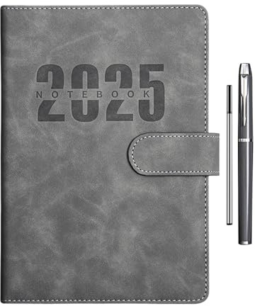 Generisch 2025 System-Notizbuch, 2025 A5-Notizbuch | Business-Terminplaner im A5-Format | Tragbarer Planer, Buchplaner, Notizbuch für Zuhause, Schule, Geschäft