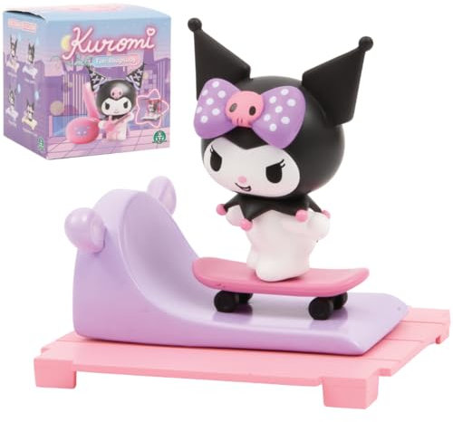 Hello Kitty, 1 Figur 6,5 cm und Zubehör in Einer transparenten Box, Serie Fun Rhapsody – Kuromi, zufälliges Modell, für Kinder ab 3 Jahren, HKT34