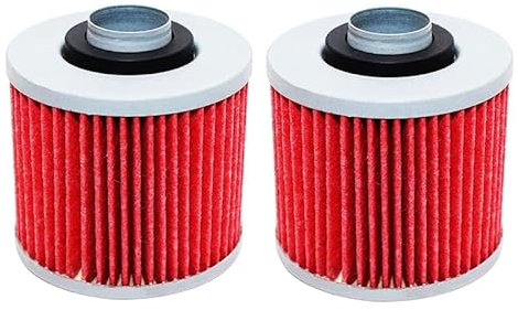 FCFYGMD Parti di motociclette Moto Filtro Olio for Yamaha XC200 XC 200 Riva TT600 TT 600 FZR250 FZR 250 XV750 XV 750 Virago XV1000 XV 1000 SE XT250 1989 Accessori(2pcs)