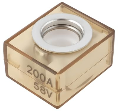 The Lord of the Tools M8 Wide Voltage Single Bolt Waterproof Terminal Fuse 200A 58V Suitable for Cars RVs Boats