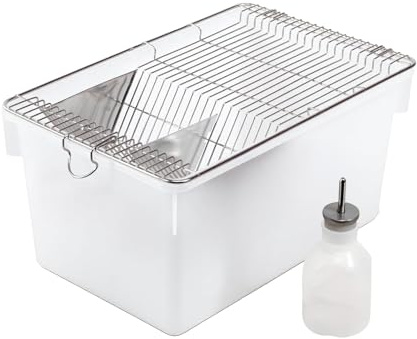 Rotulark Large Lab Mouse Cage, Laboratory Rat Rodent Breeding Cage Cage, Animal Mouse Cage (L)