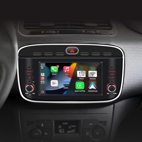 Autoradio für FIAT Punto(2010-2016) Linea(2012-2015) Stereo Wireless CarPlay/Android Auto Bluetooth RDS