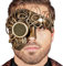 PARTY DISCOUNT Maske Steampunk Halbmaske, gold