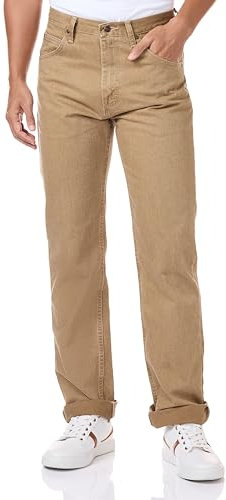 Wrangler Authentics Authentics Jean Homme Coupe Classique, Kaki, 33W x 29L