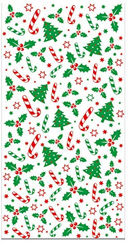 Decora 0855939 GESCHENKTÜTEN HOLLY & TREES 12,5+3 X 24 CM 20ST