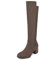DREAM PAIRS Stivali Donna Scarpe Ginocchio Tacchi Classico Tinta Unita Stivali Donna Slip-On,Size 37,Cachi,Jennifer-3